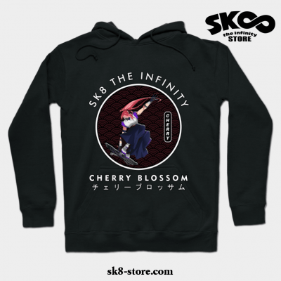 Cherry Blossom Hoodie Black / S