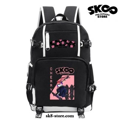 Cherry Blossom Sk8 The Infinity School Backpack Black