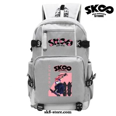 Cherry Blossom Sk8 The Infinity School Backpack Gray