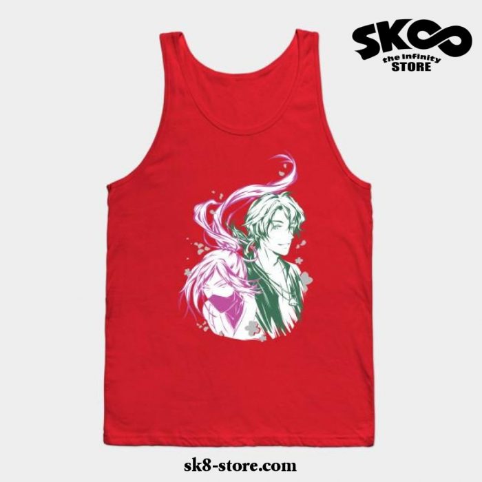 Matchablossom Tank Top Red / S