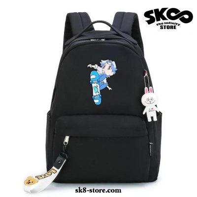 New Langa Hasegawa Sk8 The Infinity Backpack Black