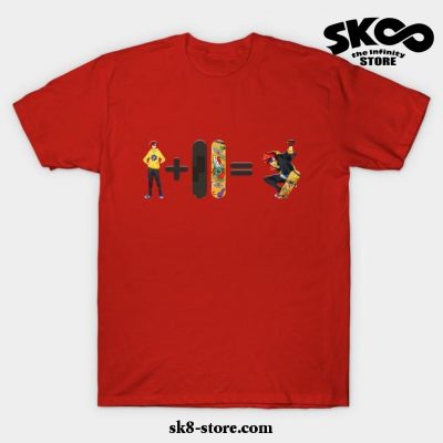 Reki Vertical T-Shirt Red / S