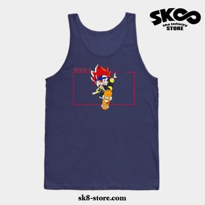 Sk8 The Infinity Cartoon Tank Top Navy Blue / S