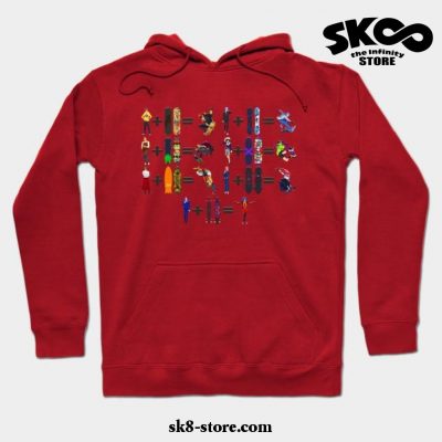 Sk8 The Infinity Characters Hoodie Red / S