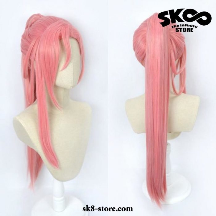 Sk8 The Infinity Cherry Blossom Kaoru Sakurayashiki Pink Long Wig Cosplay Ponytail