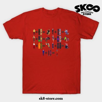 Sk8 The Infinity Cute T-Shirt Red / S