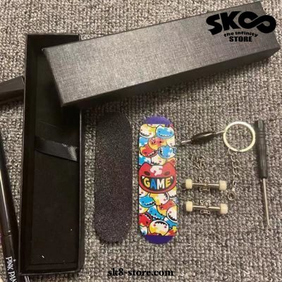 Sk8 The Infinity Finger Skateboard Keychain Style 1