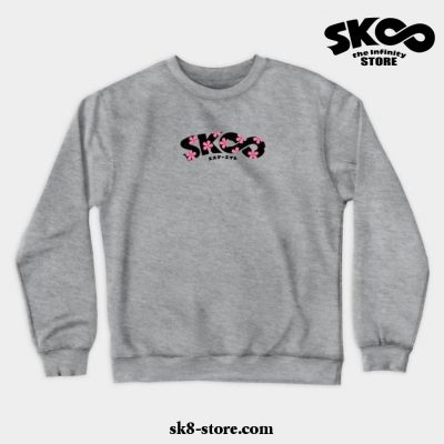 Sk8 The Infinity. Flower Logocrewneck Sweatshirt Gray / S