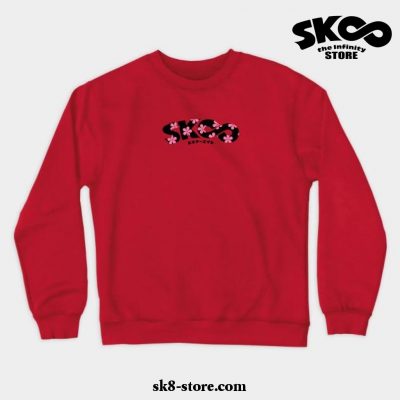Sk8 The Infinity. Flower Logocrewneck Sweatshirt Red / S