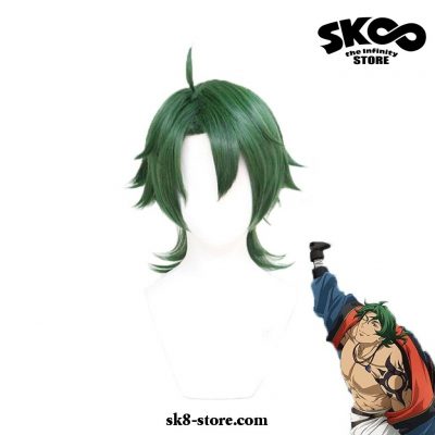 Sk8 The Infinity Joe Cosplay Wig Green Short