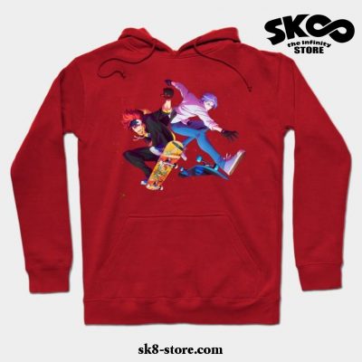 Sk8 The Infinity Kyan And Hansegawa Hoodie Red / S