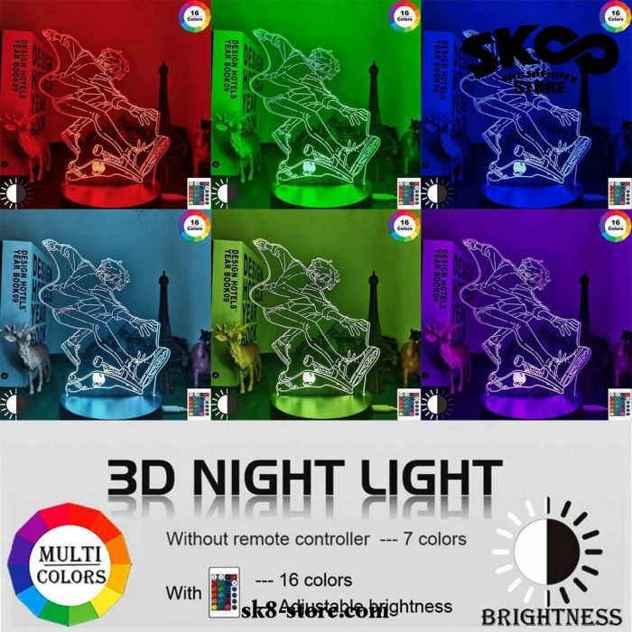 Sk8 The Infinity Langa Hasegawa 3D Led Lamp