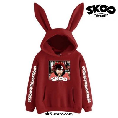 Sk8 The Infinity Rabbit Hoodie Red / S