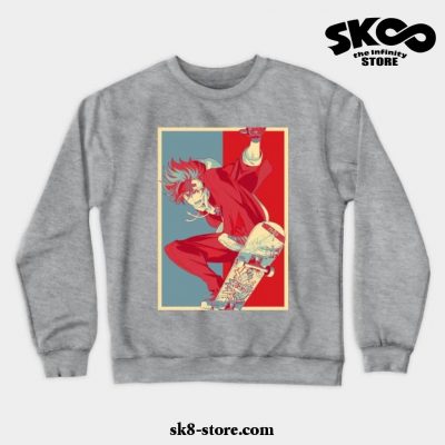 Sk8 The Infinity Reki Kyan Hope Style Crewneck Sweatshirt Gray / S