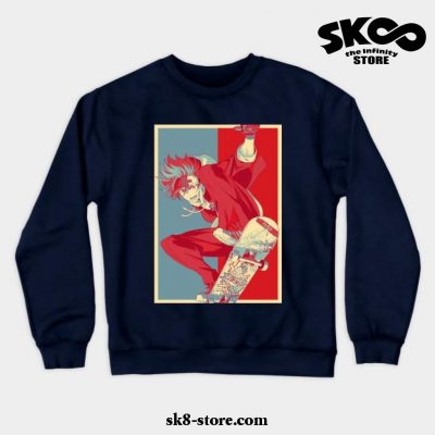 Sk8 The Infinity Reki Kyan Hope Style Crewneck Sweatshirt Navy Blue / S