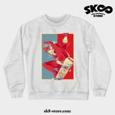 Sk8 The Infinity Reki Kyan Hope Style Crewneck Sweatshirt White / S