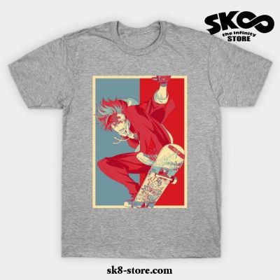 Sk8 The Infinity Reki Kyan Hope Style T-Shirt Gray / S