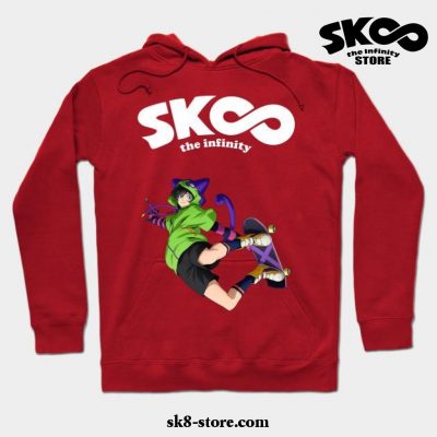 Sk8 The Infinity Skateboardhoodie Red / S