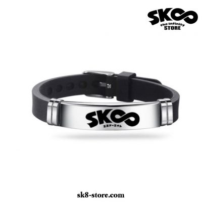 Sk8 The Infinity Wristband Cosplay Bracelet Handchain Silver