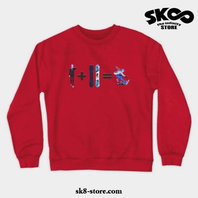 Snow Vertical Crewneck Sweatshirt Red / S