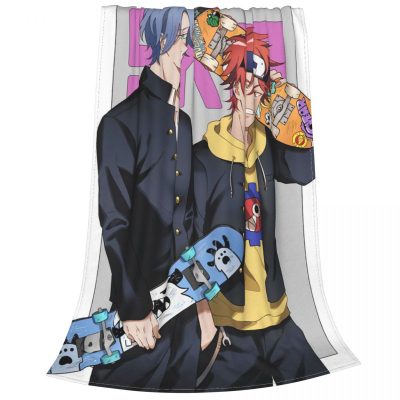 Anime SK8 The Infinity Fuzzy Blanket Kyan Reki Hasegawa Langa Yaoi Funny Throw Blankets for Sofa 1 - SK8 the Infinity Store