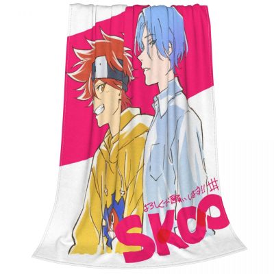 Anime SK8 The Infinity Fuzzy Blanket Kyan Reki Hasegawa Langa Yaoi Funny Throw Blankets for Sofa 6 - SK8 the Infinity Store